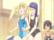 Hentai shemales in swimsuits fucking