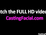 Horny brunette slut from BackRoomFacials