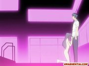 Bondage hentai gets shoved clipper in her pus