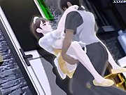 Animated maid getting screwed