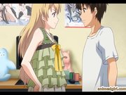 Maid hentai sucking stiff cock and swallowing