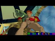 Muscular hentai gays group gangbang