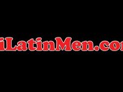 Latino jerking off huge dick