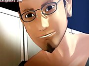 Teen animated gets holes fingered