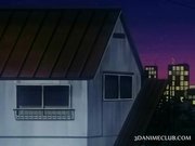 Anime blonde babe caught naked in bed 