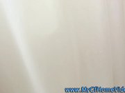 Real gf swallows cum after pov fuck