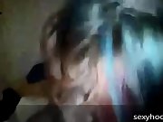 red haired babe drains the monster &amp; swallows